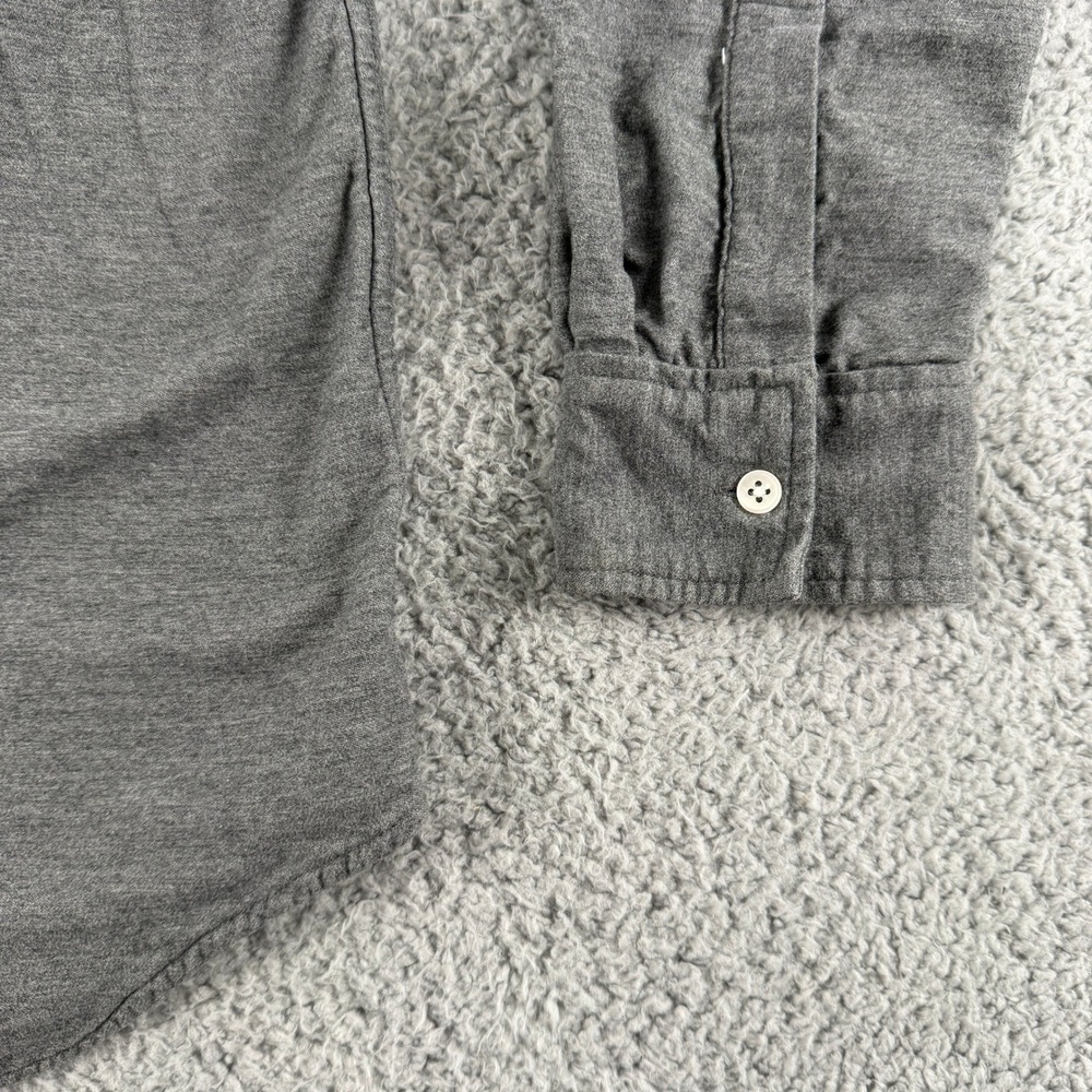 Steven Alan Shirt Mens L Gray Button Down Long Sleeve Chest Pocket Made in USA - Picture 4 of 11